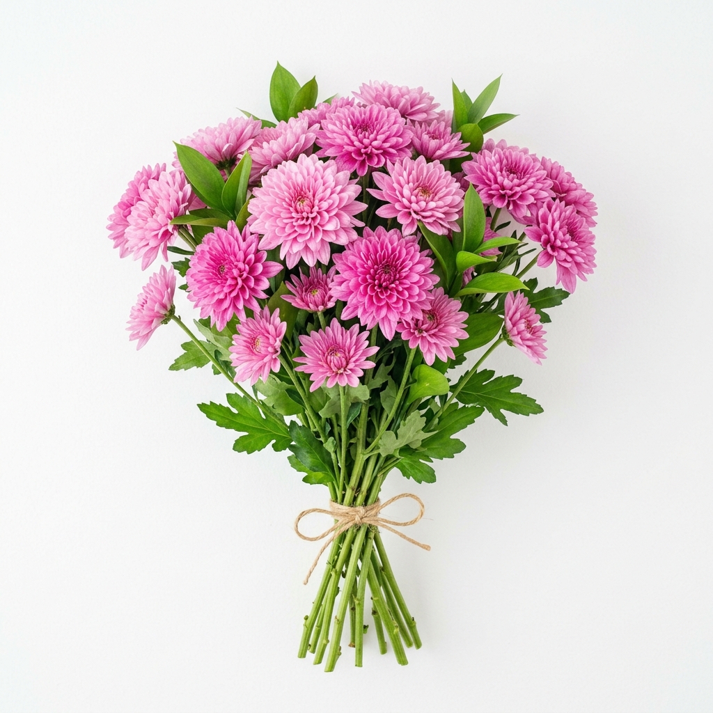 Pink Chrysanthemums